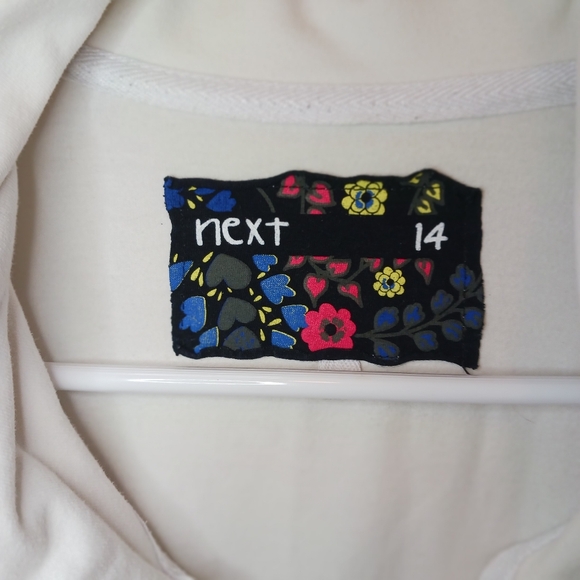 Next Lightweight Jacket  Girls Teen Size 14 White Women - Picture 2 of 9
